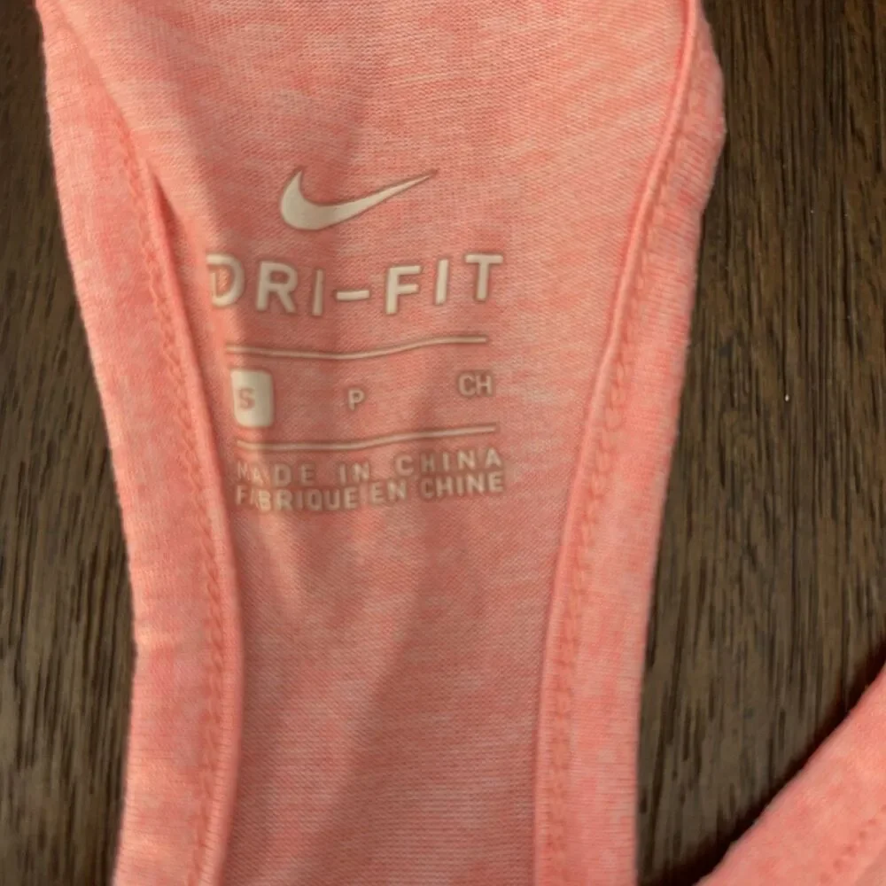 Nike Dri Fit Tank Top Marbled Salmon Color Size Small